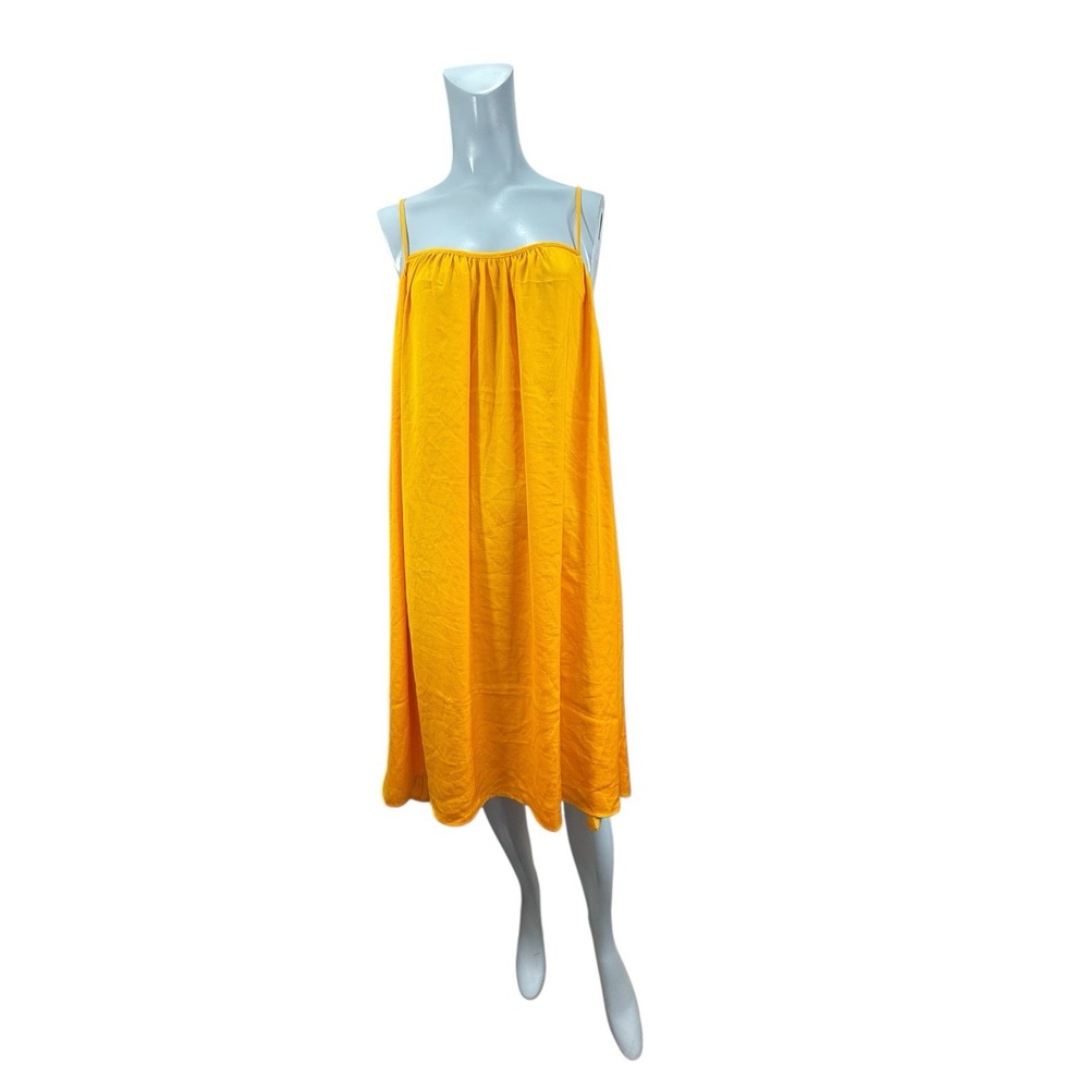 Women'sโ NWT XLT Banana Republic Yellow Racerback Flowing Sundress Beach Cruise
